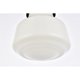 thumbnail image 4 of Lámpara Colgante Living District Lye Negra con Pantalla de Vidrio Esmerilado Blanco 110V, 4 of 6