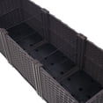 thumbnail image 6 of Gzxs Outdoor Raised Garden Bed, 47.2" Elevated Planter Box with Drainage Plugs, Self-Watering System, Raised Beds for Gardening Vegetables, Fruits, Flowers, Herbs (Brown), 6 of 6
