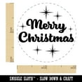 thumbnail image 2 of Merry Christmas Starburst Self-Inking Rubber Stamp Ink Stamper - Dry Pad (No Ink) - Mini 1/2 Inch, 2 of 7