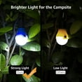 thumbnail image 4 of Lepro 4-Pack LED Camping Lanterns, Camping Accessories, 3 Lighting Modes, Batteries Included Hanging Tent Light Bulbs with Clip Hook for Camping, Hiking, Hurricane, Outages, Collapsible, 4 of 14