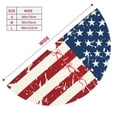 thumbnail image 2 of KLL 30" Christmas Tree Skirt Vintage American Flag Xmas Tree Skirts Mat for New Year Xmas Holiday Party Indoor Outdoor Home Decoration, 2 of 5