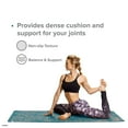 Evolve by Gaiam Jute Yoga Mat, Teal, 5mm Thick