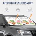 thumbnail image 3 of Kdxio Cactus Gnome Print 2-Piece Sun Shade Front Windshield - Foldable Car Front Window Sunshades for Most Sedans SUV Truck, 3 of 6