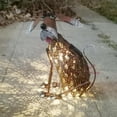 thumbnail image 1 of Lámpara con forma de animal perfecl luces de decoración de jardín con energía solar Estatua perro, 1 of 8