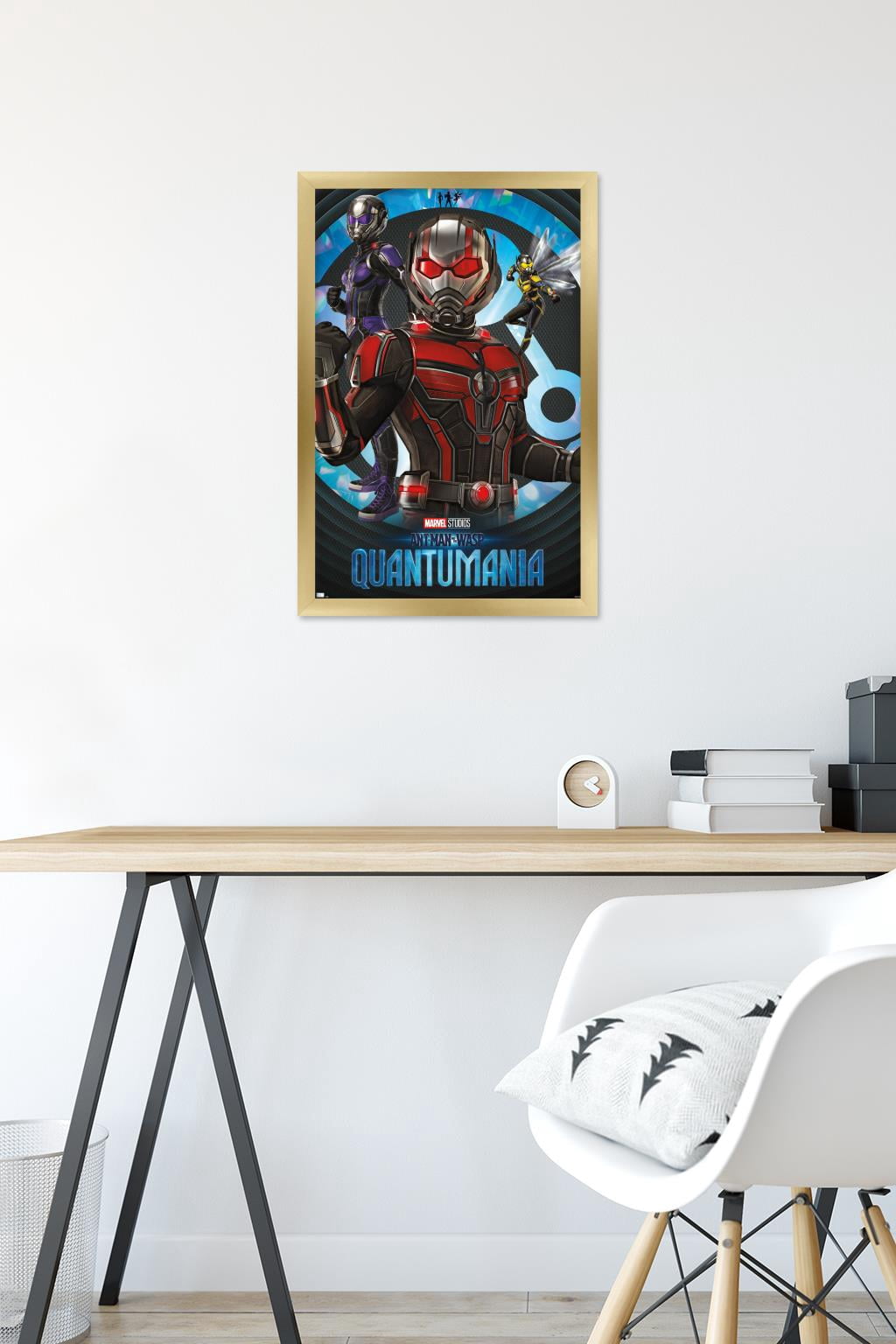 Marvel Ant-Man And The Wasp: Quantumania - High Render Trio Wall Poster, 14.725" x 22.375" Framed
