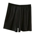 thumbnail image 2 of Bixock Women Pajamas Shorts Loungewear Shorts Solid Color Elastic Waist Soft Stretchy Versatile Daily Indoor Homewear Sleepwear Base Layer Trousers Women Clothings, 2 of 5