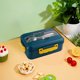 thumbnail image 4 of Fiambrera de plástico con cubiertos de acero inoxidable | Recipiente para preparar comidas con compartimentos | Almacenamiento de alimentos apto para microondas para la escuela, 4 of 6