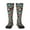 2 Black-2, variant on Alphabet print thigh-high socks, crafted for both men and women with a stretchy, high-opaque design perfect for daily wear