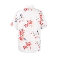 thumbnail image 4 of Enwejyy Women Summer Floral Print Turn-down Collar Short Sleeve Casual Tunic Blouse Tops, 4 of 4