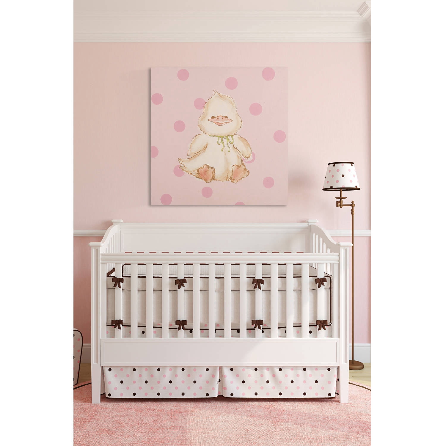 Marmont Hill "Snuggly Duck" by Reesa Qualia Painting Print on Wrapped Canvas