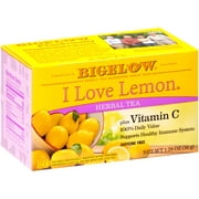 Bigelow I Love Lemon Herbal Tea, 20 Ct