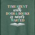thumbnail image 3 of Instant Message - Time Spent With Dogs Books Never Wasted - Women's Lightweight French Terry Long Sleeve Shirt, 3 of 6