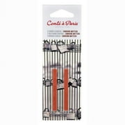 Conte Crayons: Black 2B, 2.5 x .25 inch, 2 pieces