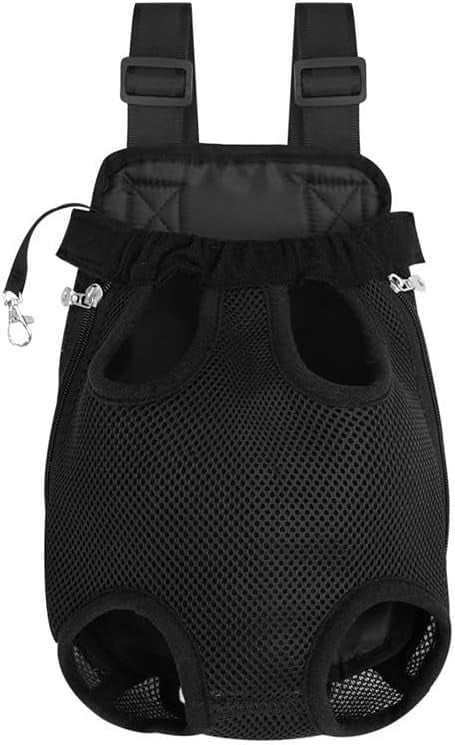 Pet Carrier Backpack - Adjustable Pet Front Cat Dog Carrier Backpack Travel Bag,Legs Out,Easy-Fit for Traveling Hiking Camping for Small Medium Dogs Cats Puppies. (Navy Blue, Small)