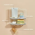 thumbnail image 4 of Off Promotions! Dish Drying Rack Kitchen Utensils, Dishcloth Rack Sponge Rack Dishcloth Rack Dish Rack with Tube Kitchen Rack Tray Storage Rack Used to Store Organize Dishcloths Brushes, 4 of 8