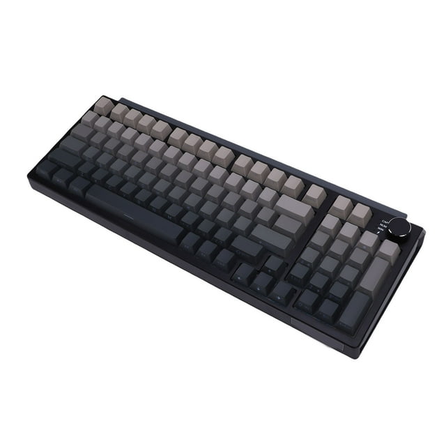 Clavier mécanique sans fil, 3 Modes BT BT 2,4 GHz USB‐C Clavier mécanique Interchangeable chaud, Éclairage Central RVB, disposition compacte de 75 % 98 Touches pour tablette PC