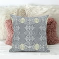 thumbnail image 3 of Carnival Geo Throw Pillow in Gray White 18x18, 3 of 5