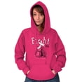 thumbnail image 5 of Fight Boxing Breast Cancer Warrior Hoodie Sweatshirt Women Brisco Brands L, 5 of 6
