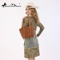 thumbnail image 6 of Montana West Western Tote Bag for Women Studded PU Leather Handbag with Fringe Tassel Fashion Medium Size Shoulder Purse Cowgirl Style Tote, Brown, 6 of 6