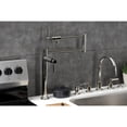thumbnail image 3 of Kingston Brass KS4706DL Concord Deck Mount Pot Filler Faucet, Polished Nickel, 3 of 8