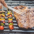 thumbnail image 1 of Tonga de barbacoa de acero inoxidable de 25 cm con gancho de comida para cocinar para carne para carne, 1 of 8