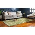thumbnail image 2 of Unique Loom 3116717 7 x 10 ft. Philadelphia Trellis Rectangular Rug, Green, 2 of 2