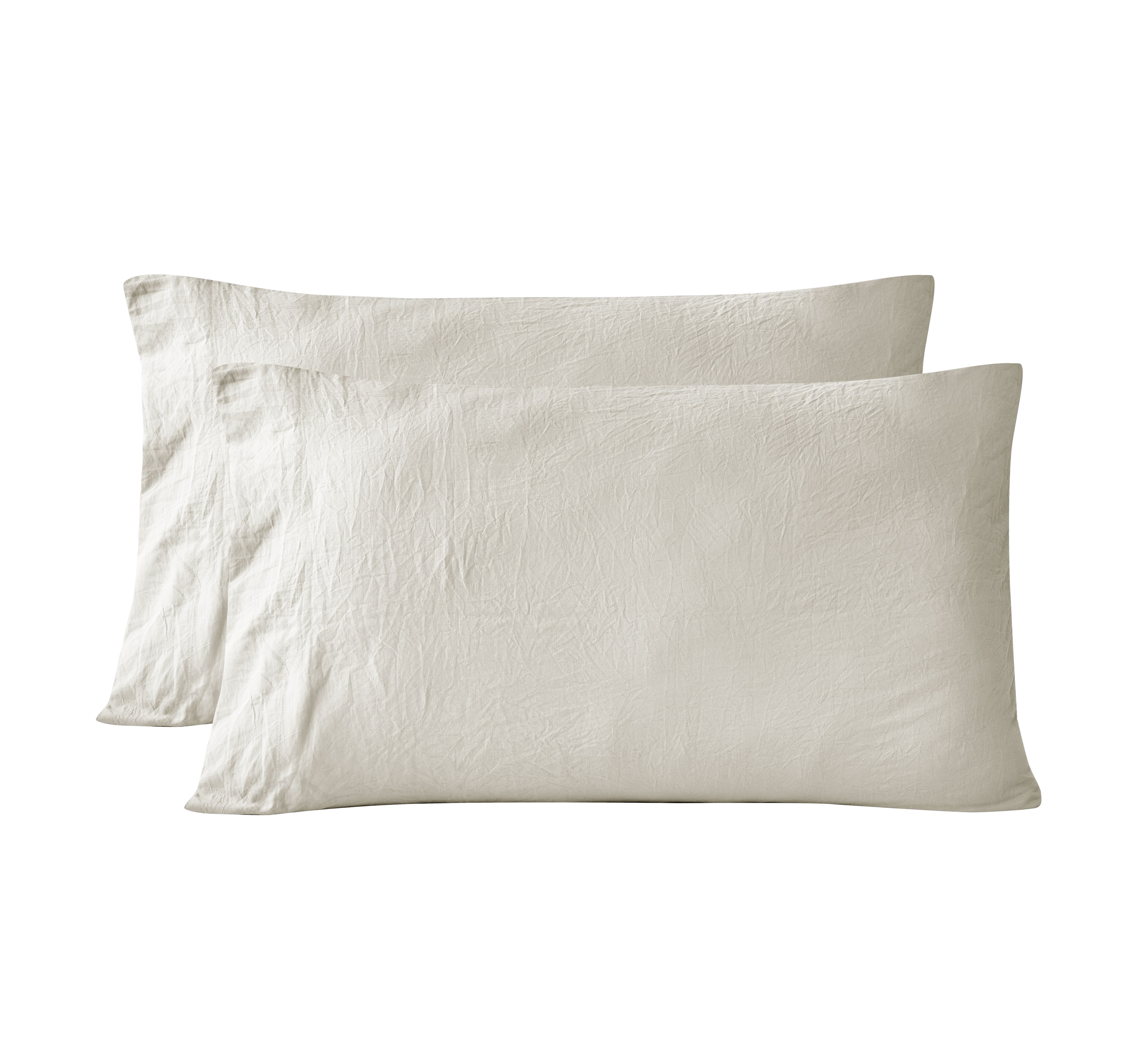 Mainstays Washed Ultra Soft Microfiber Bed Sheet Set, King, Papyrus Biege, 4 Piece