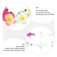 thumbnail image 2 of 24 pinzas para el cabello con forma de flor de plumeria hawaiana de 6 cm (2,4 pulgadas), accesorio para decoración de eventos como fiestas en la playa y bodas (12 colores surtidos)., 2 of 7