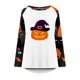 thumbnail image 4 of Blusa suelta informal de manga larga con cuello redondo para mujer, camisas con estampado de Halloween Fridja  fjkfkj2448, 4 of 5