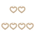thumbnail image 2 of Sonducket Paquete de 2 pendientes para mujer, diseño de nudo de bambú, elegancia, moda, chica con estilo, orejas colgantes, gotas para las W72464 en forma de corazón 3Conjunto, 2 of 6