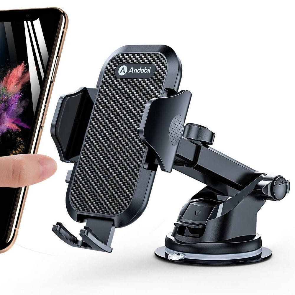 andobil Car Phone Mount Easy Clamp, Ultimate Hands-Free Phone Holder