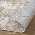 thumbnail image 6 of Uermei 2x3 Washable Entryway Rug: Non-Slip Soft Small Indoor Area Rug for Hallway Bedroom Kitchen, Stain-Resistant Durable Abstract Carpet for Porch Laundry Kids Room Home Decor - Golden Brown, 6 of 10
