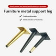 thumbnail image 5 of TV Cabinets Table Feet Furniture Leg Metals Material Mid-Century Modern For Sofa Couch Easy To Install Metal Legs, 5 of 5