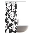 thumbnail image 2 of Cortina de Ducha ABPHQTO con decoración de animales Osos Panda para bebés tela de poliéster 120x180 cm, 2 of 3