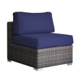 thumbnail image 2 of Living Source Wicker / Rattan 4-Person Seating Group w/Cushions in Espresso/Navy, 2 of 5