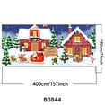 thumbnail image 3 of Fiudx Ofertas flash Artículos en oferta Pancarta para puerta de garaje de nieve, cubierta navideña para puerta de garaje, cubierta para exteriores, grande, Feliz Navidad, muñeco de nieve, Papá Noel,, 3 of 6