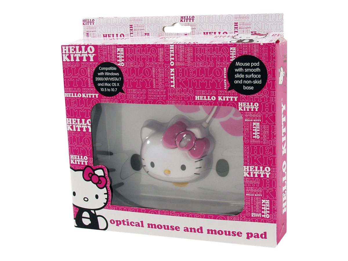 Hello Kitty Optical Mouse With Mouse Pad