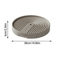 thumbnail image 2 of Wheeled Planter Stand Mobile Round Caddy Rolling Tray For Indoor Outdoor Use Home Garden Dormitory, 2 of 5