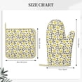 thumbnail image 3 of Sikiie Leopard And Butterfly Oven Mitts and Pot Holders Set, Kitchen Oven Glove High Heat Resistant with Non-Slip Silicone Surface for Cooking, 3 of 7