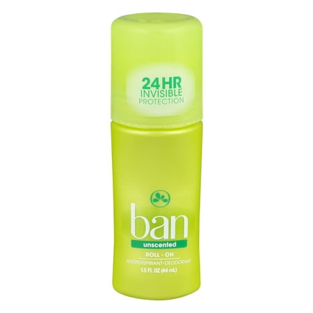 Ban Roll On Antiperspirant Deodorant, Unscented, 1.5 Fl Oz - Walmart.com