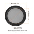 thumbnail image 2 of Unique Bargains 2pcs 6.5' Grill Mesh Decorative Circle Woofer Guard Protector Cover Parts Black, 2 of 5