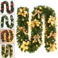 thumbnail image 3 of 8.85Ft Wedding Decorated Light Up Wreath Garland Xmas Decor Fireplace Tree Diy, 3 of 7