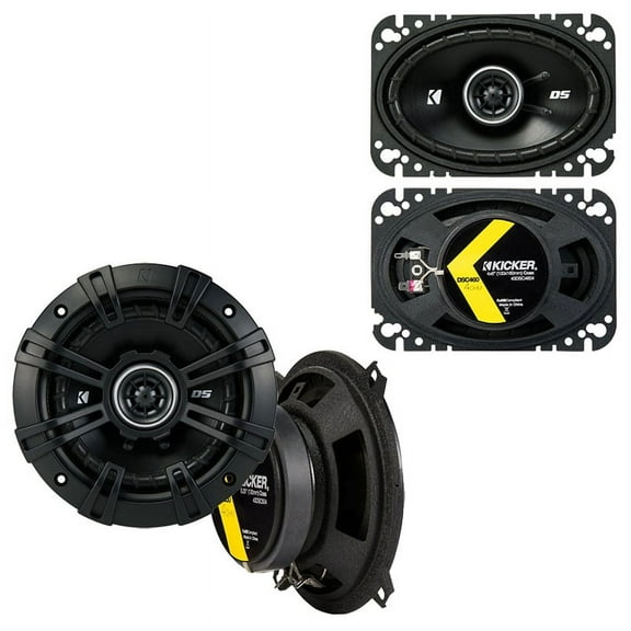 Fit Jeep Comanche Pickup 1985-1985 Speaker Replacement Kicker DSC5 DSC46 Package