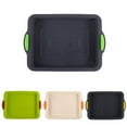 thumbnail image 4 of 11 Inch Silicone Nonstick Square Cake Pan Tray for Brownie Bread Mousse Beige, 4 of 9