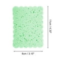 thumbnail image 3 of Unique Bargains 1 Pc Reusable Sponge Face Scrubber Thickening for Removing Makeup 4.33"x3.15" Green, 3 of 5