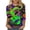Multicolor-Blouses, variant on Jsaierl Happy Mardi Gras Shirts for Women Funny Carnival Themed Mask Graphic Tees Trendy 3/4 Sleeve T Shirts Blouses Dressy Casual Round Neck Parade Tops