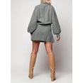 thumbnail image 3 of Long Sleeve Women Fall Winter 2 Pieces Skirt Sets Casual Sweater Pullover and Skirt, 3 of 6