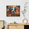 thumbnail image 6 of Logiee Cute Colorful Flower French Bulldog Print Canvas Wall Art ,Art Poster,Canvas Decorative Picture,Decor Wall Pictures for Living Room Bedroom Bathroom,Ready to Hang, 6 of 6
