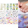 thumbnail image 1 of Kiplyki Wholesale Nail Watermark Sticker Gold Watercolor FlowerColor Nail Sticker 1PC, 1 of 2