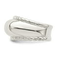 thumbnail image 5 of Diamond2Deal Mother's Day Gift 925 Sterling Silver Twisted Dome Stacked Ring for Women Size 6, 5 of 8